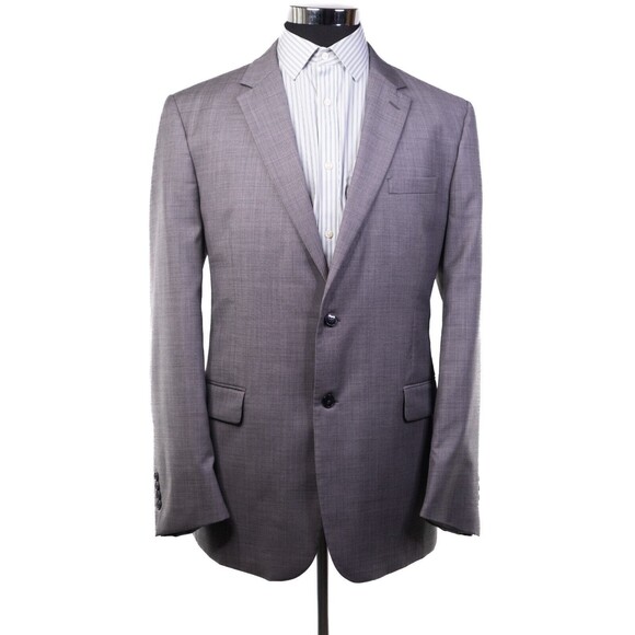 Jos A Bank Mens 40L Traveler's Tailored Wool Blazer Sport Coat Jacket 2 Button - Picture 2 of 12